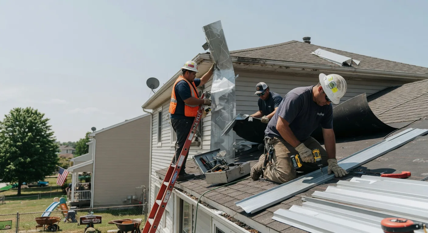 Storm Damage Metal Roof Repair in Glenwood, UT